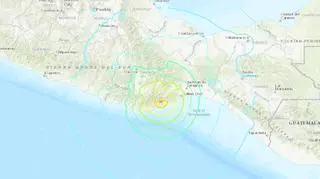 Trzęsienie ziemi w Meksyku (USGS)
