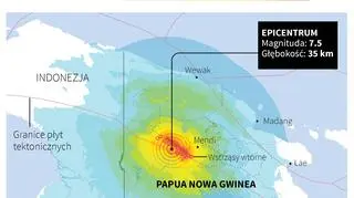  Trzęsienie ziemi w Papui-Nowej Gwinei (PAP/Reuters)