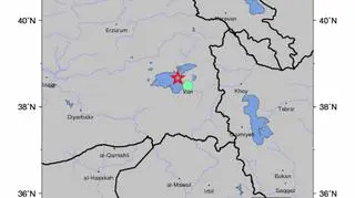 Trzęsienie ziemi w Turcji (USGS)