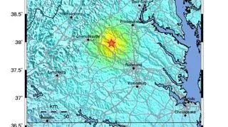 Trzęsienie ziemi w USA/ USGS