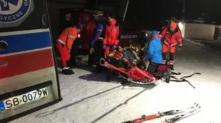 Trzy osoby zjeżdżały na materacach (GOPR Beskidy)