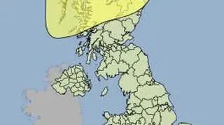 Tu będzie wiało w niedzielę 15.12 (Met Office)