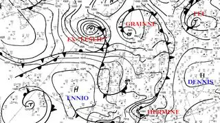 Układ niżów nad Europą (wetterpate.de)