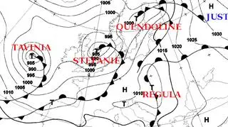 Układ niżów nad Europą (wetterpate.de)