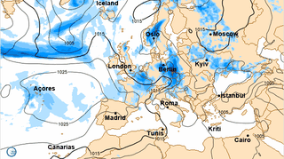 Ulewy o północy w środę nad Śląskiem, model GFS/wetteronline