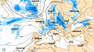 Ulewy od Karpat po Bałtyk w środę, model GFS/wetteronline