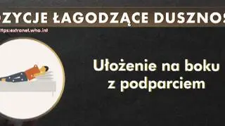 Ułożenie na boku z podparciem