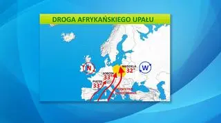 Upalne powietrze napłynie do Polski z północnej Afryki