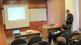 W CBK PAN można było śledzić lot balona (Joanna Smolińska/tvnwarszawa.pl)