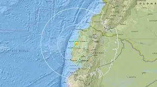 W niedzielę w Ekwadorze wystąpiło trzęsienie ziemi (USGS)