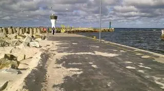 Widok na port w Łebie (Urząd Miejski w Łebie)