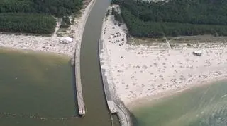 Widok na port w Łebie (Urząd Miejski w Łebie)