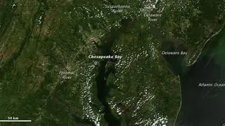 Widok na Zatokę Chesapeake 23 sierpnia/NASA
