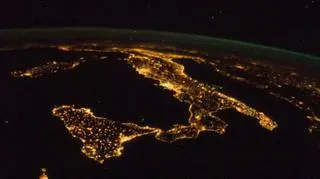 Widok z przelotu ISS nad Morzem Śródziemnym 18.08.2012
