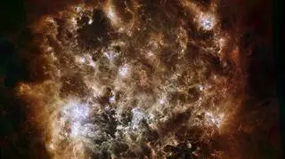 Wielki obłok Magellana to jedna z sąsiednich galaktyk Drogi Mlecznej (ESA/NASA/JPL-Caltech/STScI)