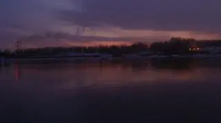 Wisła wieczorem 27 stycznia (Kontakt Meteo/jaś)
