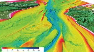 Wizualizacja 3D dna Cieśniny Kaletańskiej