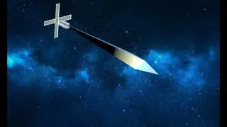 Wizualizacja "Orbitalnego Reflektora" w kosmosie (Trevor Paglen)