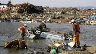 Wschodnie wybrzeże Japonii po przejściu tsunami (Kontakt24/Cezary)