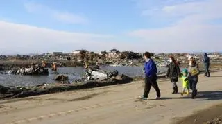 Wschodnie wybrzeże Japonii po przejściu tsunami (Kontakt24/Cezary)