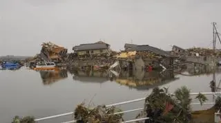 Wschodnie wybrzeże Japonii po przejściu tsunami (Kontakt24/Cezary)