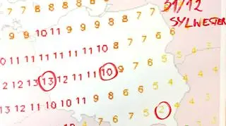 Wstępna prognoza na sylwestra według GFS