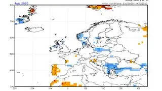 Wstępna prognoza pogody na sierpień (NOAA)