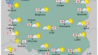 Wstępna prognoza pogody na wtorek 16 lipca (wetteronline
