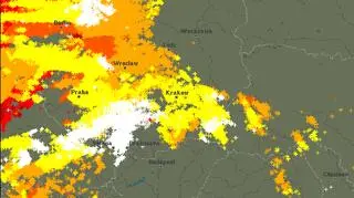 Wszystkie wyładowania atmosferyczne zarejestrowane we wtorek 30 maja