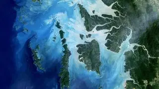 Wybrzeże Birmy z perspektywy Kosmosu (NASA)