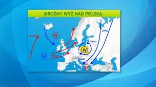 Wyż utrzymuje zimno nad Polską