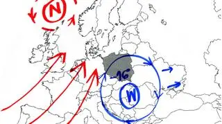Wyż zapewnia mróz oraz smog