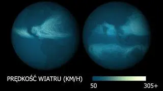 Wyższa prędkość wiatrów w cyklonach występuje na półkuli zachodniej 