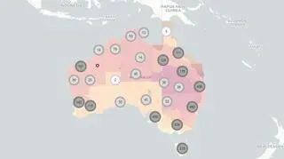 Wzrost średniej temperatury powietrza w Australii do 2050 roku (za myclimate.acf.org.au)