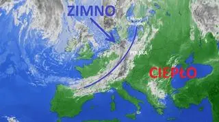 Za chłodnym frontem napływa do Polski zimne powietrze