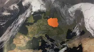 Zachmurzenie nad Europą
