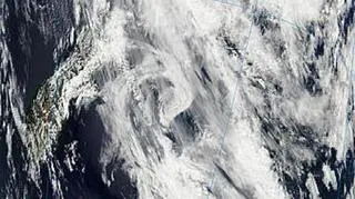 Zachmurzenie nad Nową Zelandią 06.01 (NASA/MODIS)