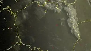 Zachmurzenie nad Polską o godzinie 6.45