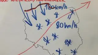 Zagrożenia w nocy z niedzieli na poniedziałek