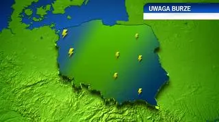Zagrożenie burzowe w czwartek