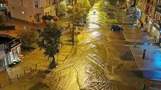 Zalane ulice w Gdańsku (autor: internauta Tomek)