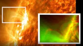 Zaobserwowana wymuszona rekoneksja na Słońcu (NASA/SDO/Abhishek Srivastava/IIT(BHU)​)
