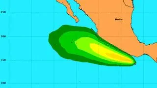 Zasięg Hilary/NOAA