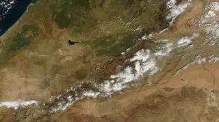 Zaśnieżone góry Atlas (NASA/MODIS)