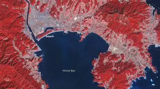Zatoka Hirota 1 marca 2011 r. (NASA)