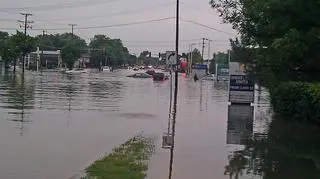 Zatopione Mount Prospect 19 km od Chicago Kontakt Meteo/Piotrek