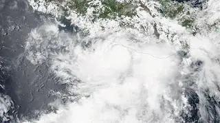 Zdjęcie satelitarne burzy Carlotta z 16 czerwca 2018 roku (NASA)