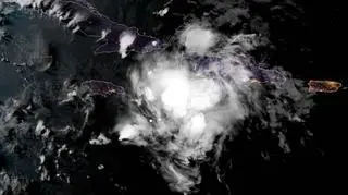 Zdjęcie satelitarne burzy tropikalnej Elsa (NOAA NWS National Hurricane Center)