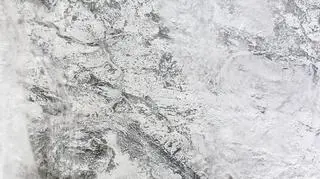 Zdjęcie satelitarne części Europy z dnia 23 stycznia 2016