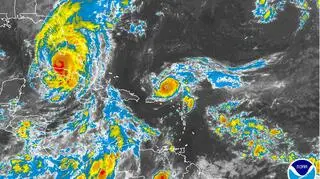 Zdjęcie satelitarne huraganu Irma